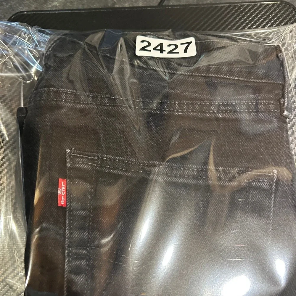 Levi's 501 Original‎ Fit Jeans Mens 30x29 Black Straight Leg Denim Button Fly